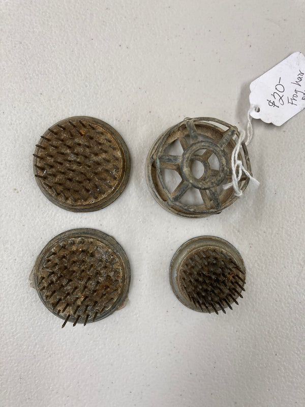 Vintage Frog Hair Pin Set - Metal Pin