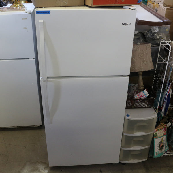 Whirlpool 18.2 cu. ft. top freezer refrigerator with frameless glass shelves