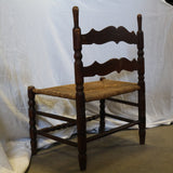 Ethan Allen vintage maple ladderback chair with rustic design