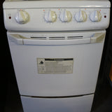 White 20-inch Hotpoint electric stove with 4 burners and oven