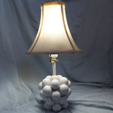 Figi golf ball table lamp with ceramic base and fabric shade golf-themed decor
