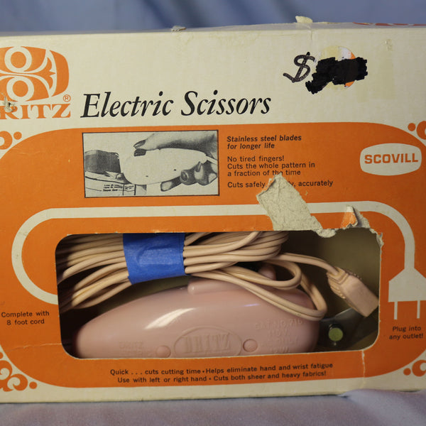 Vintage Dritz electric scissors Model 716 for sewing and crafts