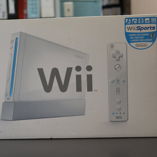 Nintendo Wii console set with remote and cables
