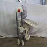 My Babiie folding high chair with gray star seat