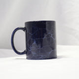 Navy blue ceramic Commander in Chief coffee mug with silver U.S. Presidential Seal