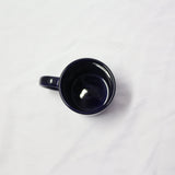 Navy blue ceramic Commander in Chief coffee mug with silver U.S. Presidential Seal