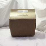 Vintage Igloo Lunchmate brown and beige cooler with handle