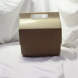 Vintage Igloo Lunchmate brown and beige cooler with handle
