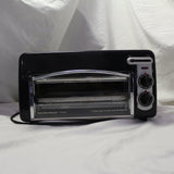 Hamilton Beach Toastation black toaster oven combo front view