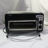 Hamilton Beach Toastation black toaster oven combo front view